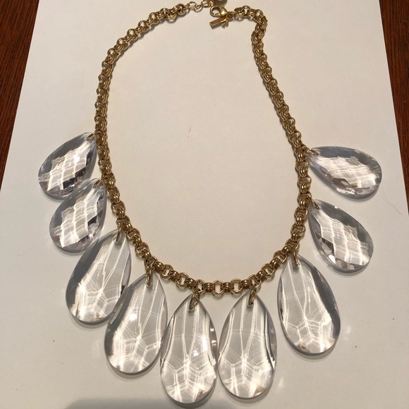 J Crew clear acrylic necklace - Picture 1 of 3